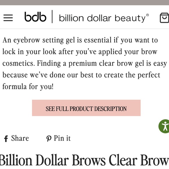 bdb clear brow gel - Picture 6 of 9
